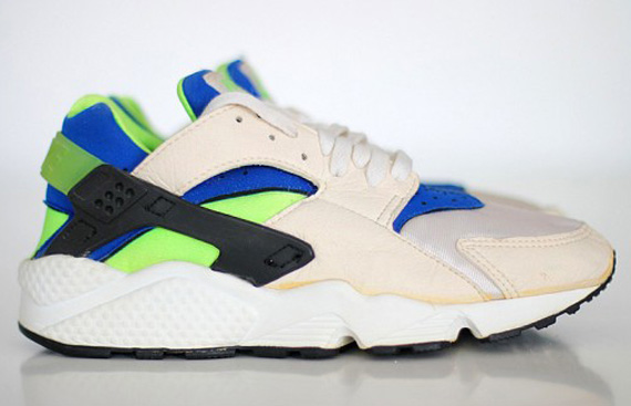 Nike Air Huarache White Royal Scream Green