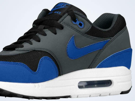 Nike Air Max 1 Essential Black Dark Royal Anthracite White 2