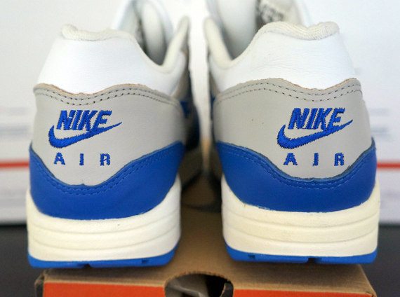 Nike Air Max 1 Leather Sc White Royal Blue Light Zen Grey 9