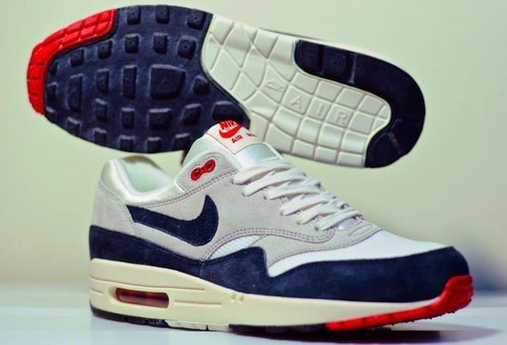 Nike Air Max 1 White Navy Red Og