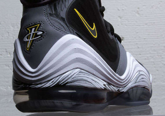 Nike Air Penny V - Black - Cool Grey - Tour Yellow 