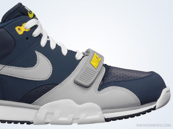 Nike Air Trainer 1 Premium - Midnight Navy - Wolf Grey - Obsidian - Tour Yellow