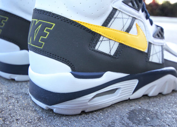 Nike Air Trainer SC High – White – Tour Yellow – Midnight Navy | Available