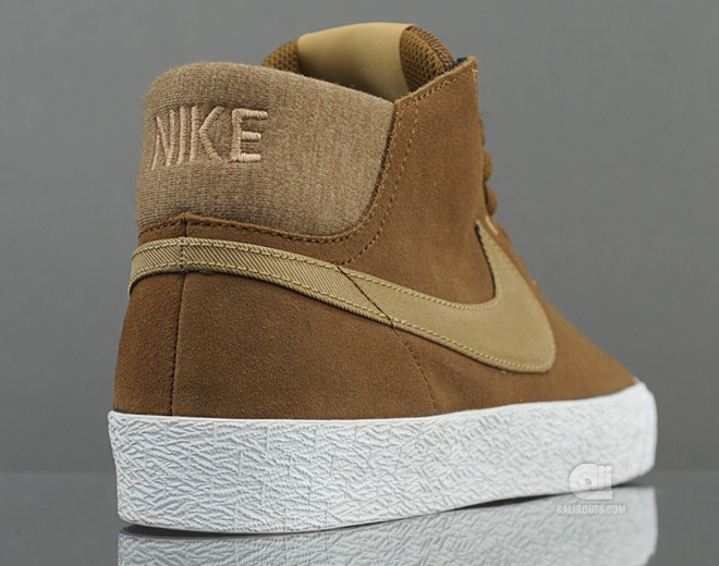 Nike Blazer Mid Lr Dark Khaki Filbert White Gum Dark Brown 3