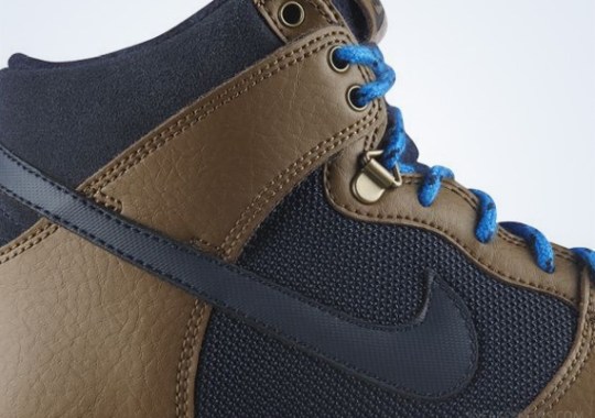 Nike Dunk High Leather Winterized – Dark Khaki – Dark Obsidian