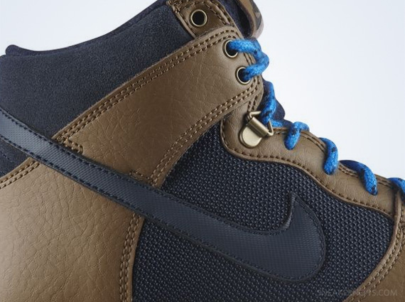 Nike Dunk High Leather Winterized – Dark Khaki – Dark Obsidian