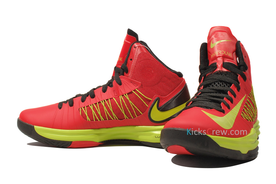 Nike Hyperdunk X University Red Atomic Green 2