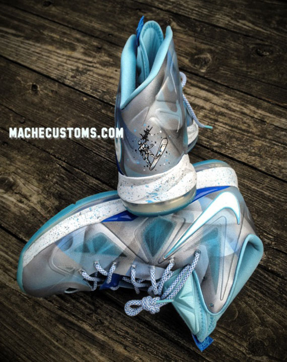 Nike Lebron X Silver Surfer Customs 4