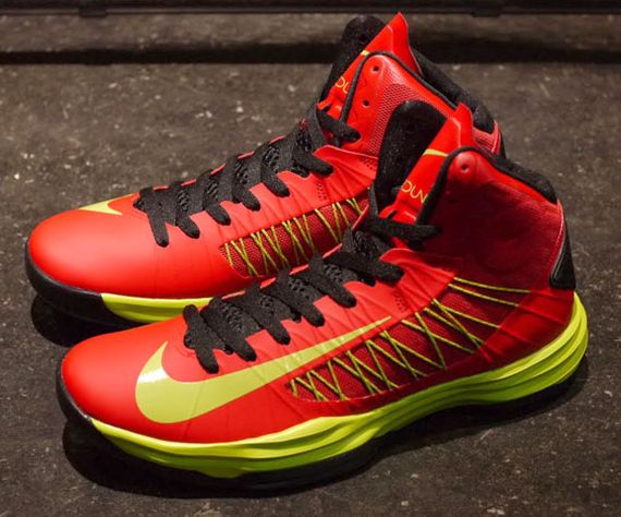 Nike Lunar Hyperdunk University Red Atomic Green Black 06