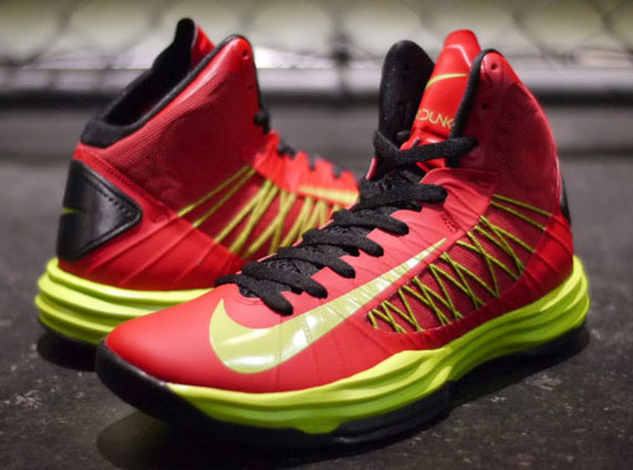 Nike Lunar Hyperdunk University Red Atomic Green