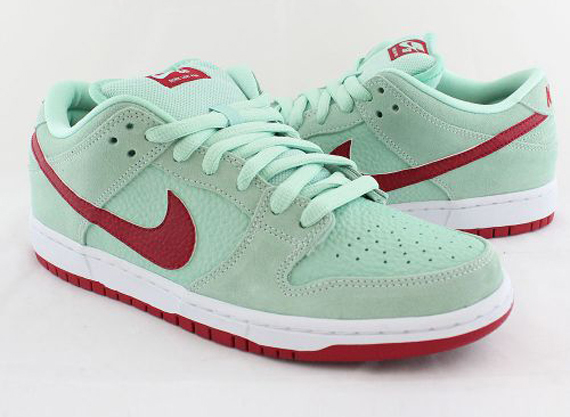 Nike Sb Dunk Low Mint Red 3