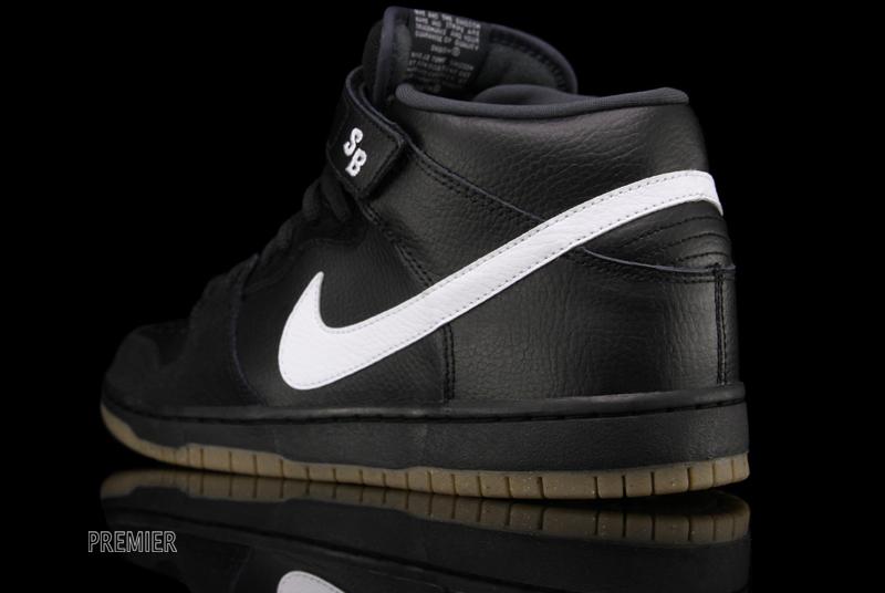 Nike Sb Dunk Mid Pro Black White Gum 5