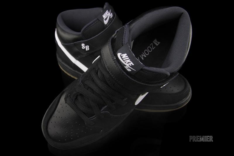 Nike Sb Dunk Mid Pro Black White Gum 6