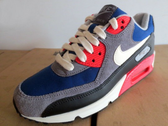 Nike Wmns Air Max 90 Royal Red Grey 2