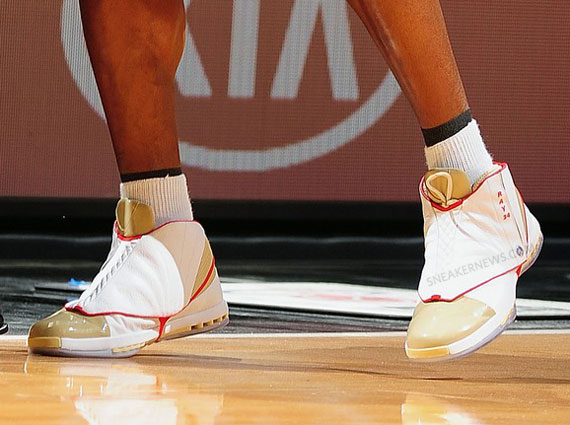 Ray Allen Air Jordan Xvi White Gold Miami Pe 3