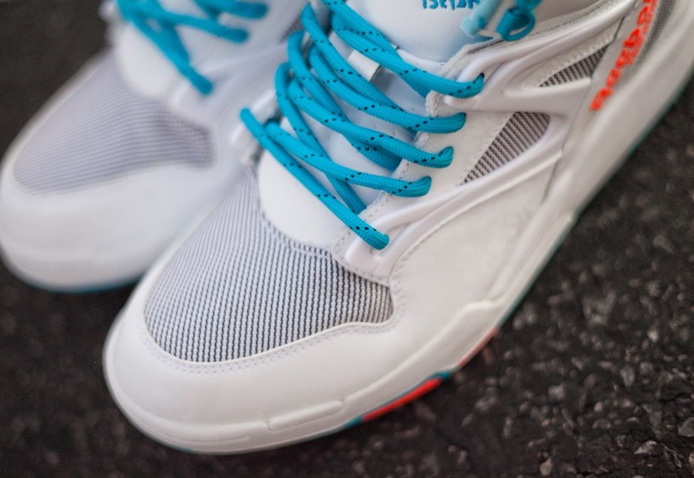 Reebok Pump Omni Lite White Teal Orange 01