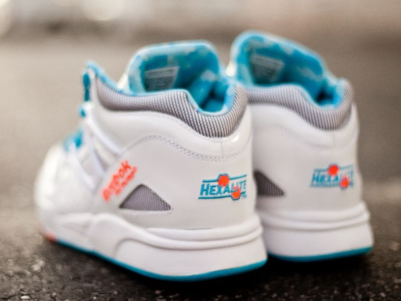 Reebok Pump Omni Lite White Teal Orange 05
