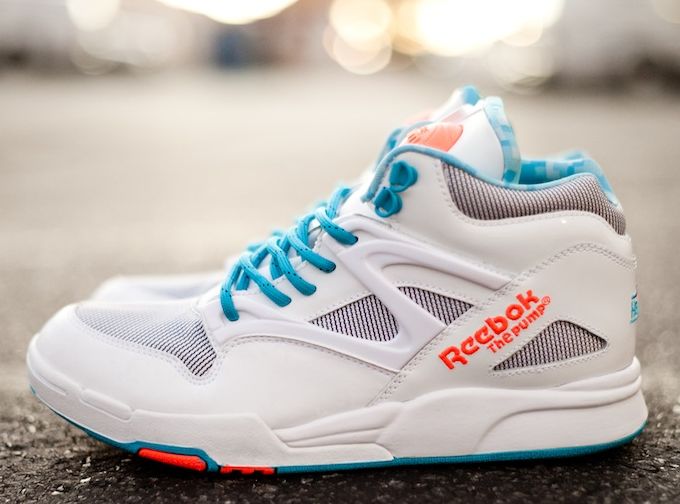 Reebok Pump Omni Lite White Teal Orange 06