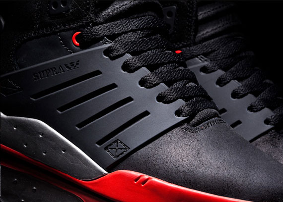 Supra Skytop III - Black - Red - Silver