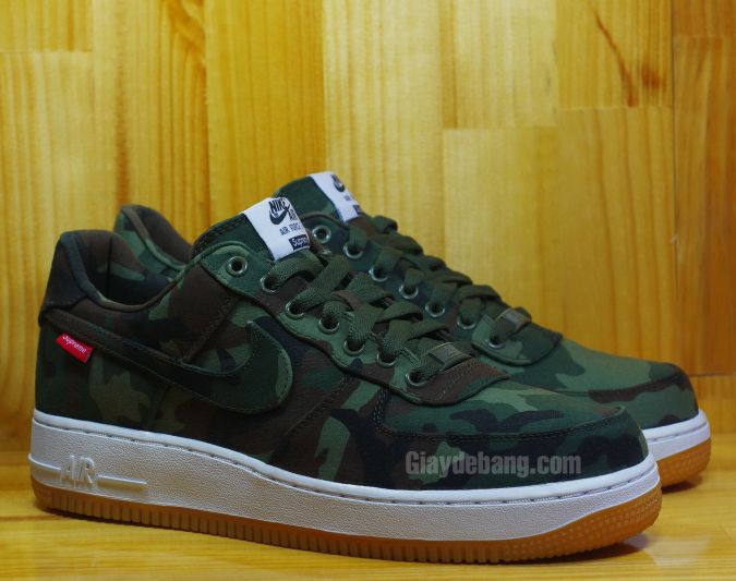 Supreme X Nike Air Force 1 Low Camo Gum 06