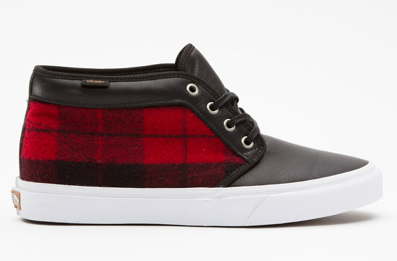 Vans Chukka Flannel Red Black 4