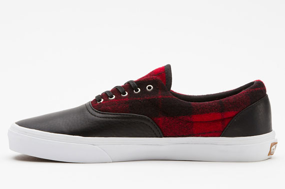 Vans Era Flannel Red Black 1