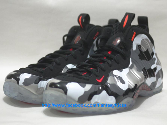 “White/Black Camo” Nike Air Foamposite One