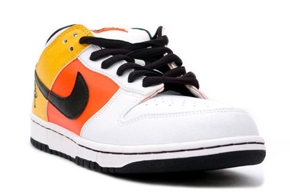 White Raygun Dunks