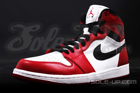 2013 Air Jordan 1 White Red Black 5