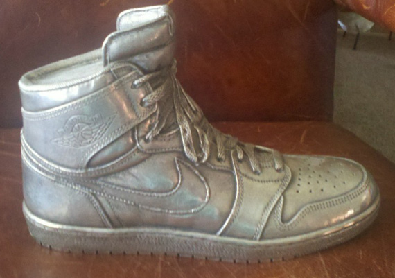 Air Jordan 1 Silver Plated Sculpture 1