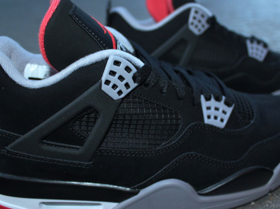 Air Jordan Iv Black Cement Grey Fire Red 1