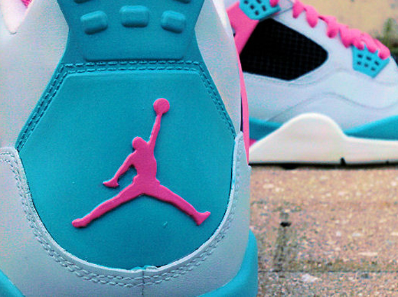 Air Jordan IV "South Beach" Customs by Ecentrik Artistry