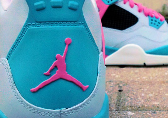 Air Jordan IV “South Beach” Customs by Ecentrik Artistry