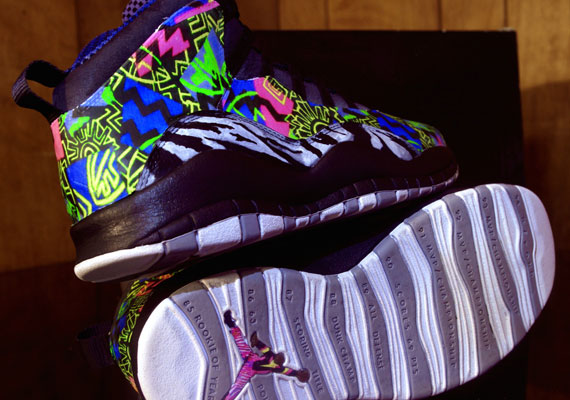 Air Jordan X "Fresh Prince Jazz" Customs by Rocket Boy Nift