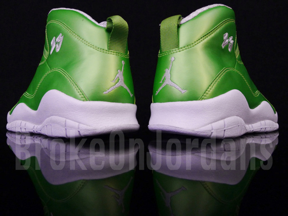 Air Jordan X Rainbow Green 4