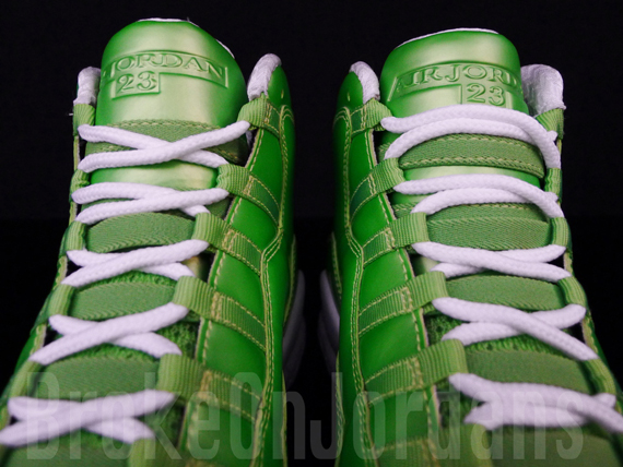 Air Jordan X Rainbow Green 5