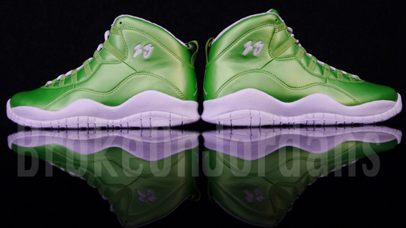 Air Jordan X Rainbow Green 7