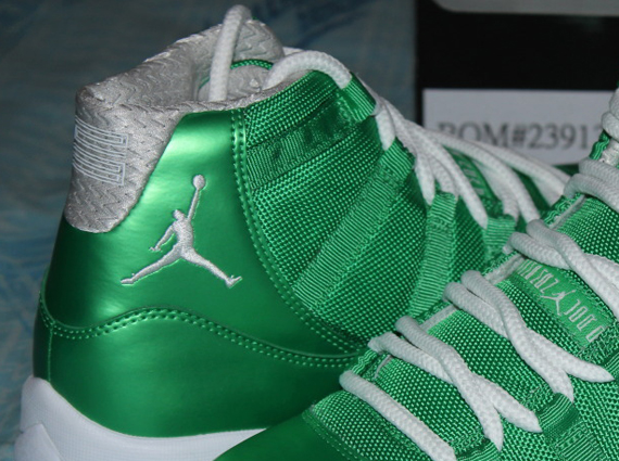 Air Jordan Xi Rainbow Green White 2