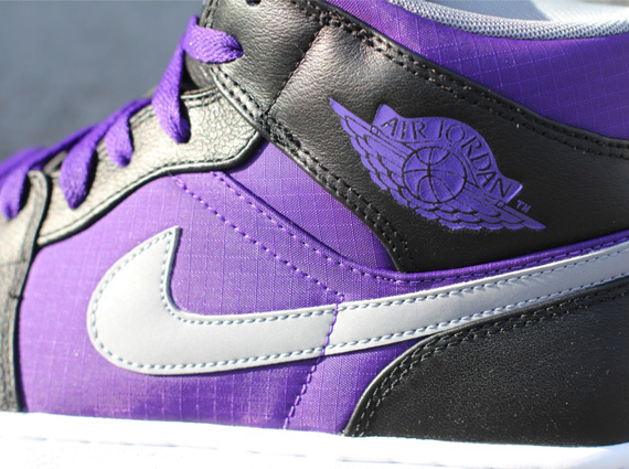 Black Court Purple Air Jordan 1 Phat 3