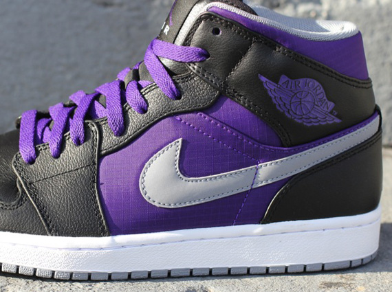 Black Court Purple Air Jordan 1 Phat 4