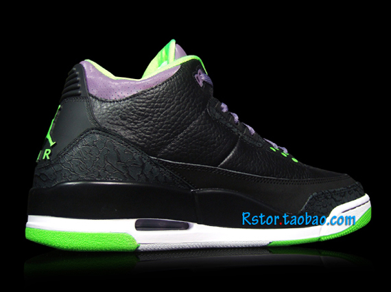 Black Neon Purple Jordan Iii 2