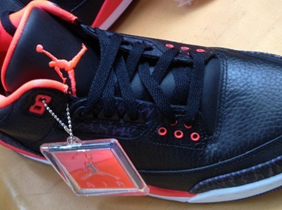 Bright Crimson Black Air Jordan Iii Retro 4