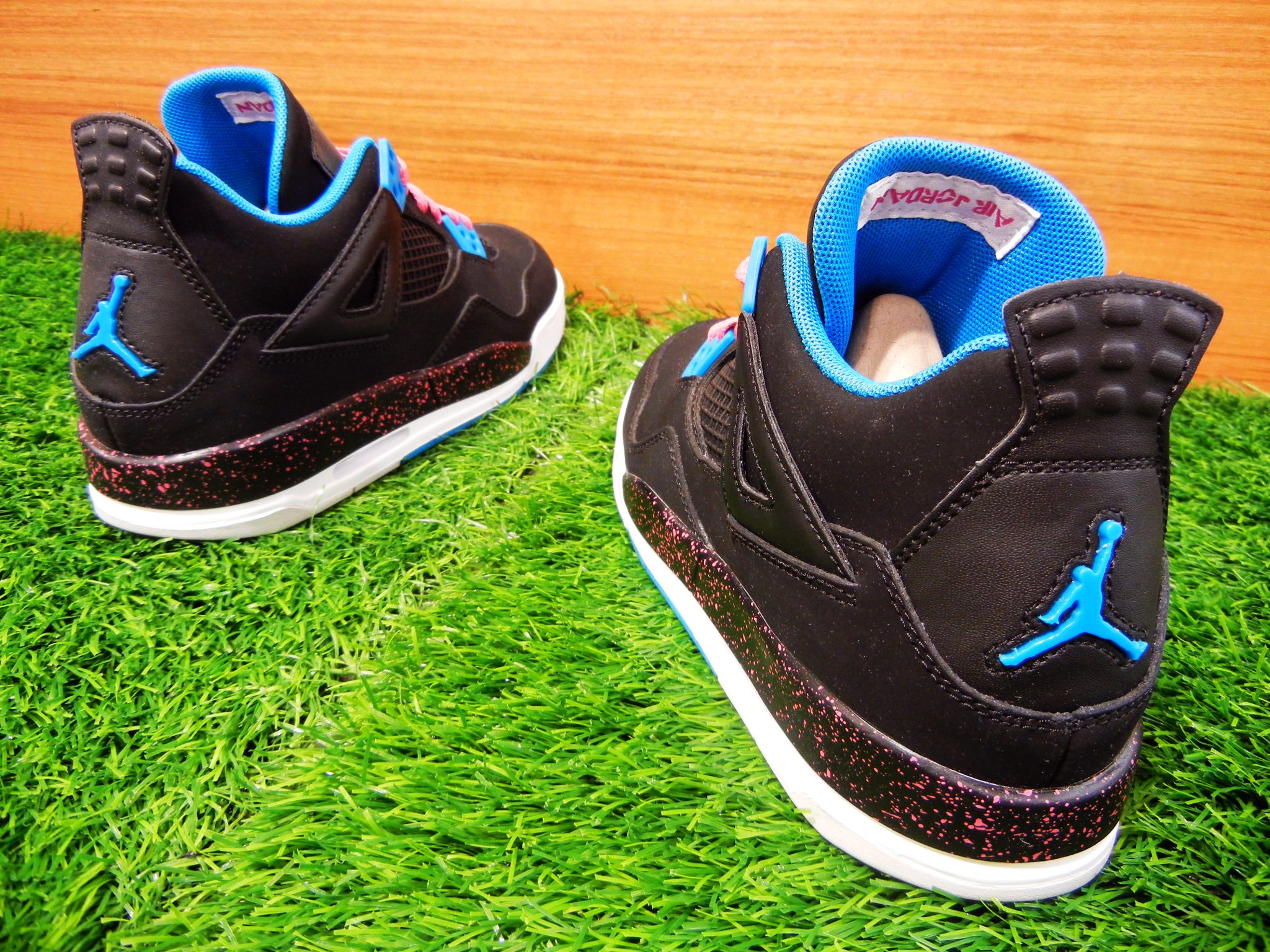 Dynamic Blue Pink Air Jordan Iv Gs 05