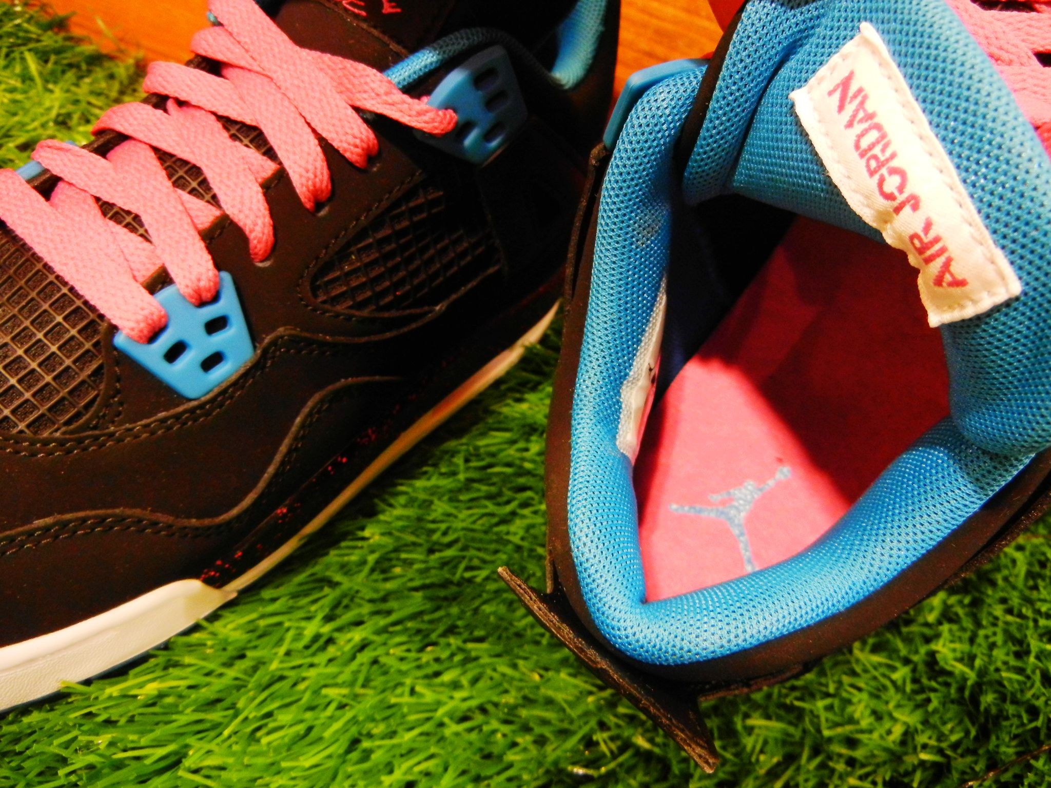 Dynamic Blue Pink Air Jordan Iv Gs 07