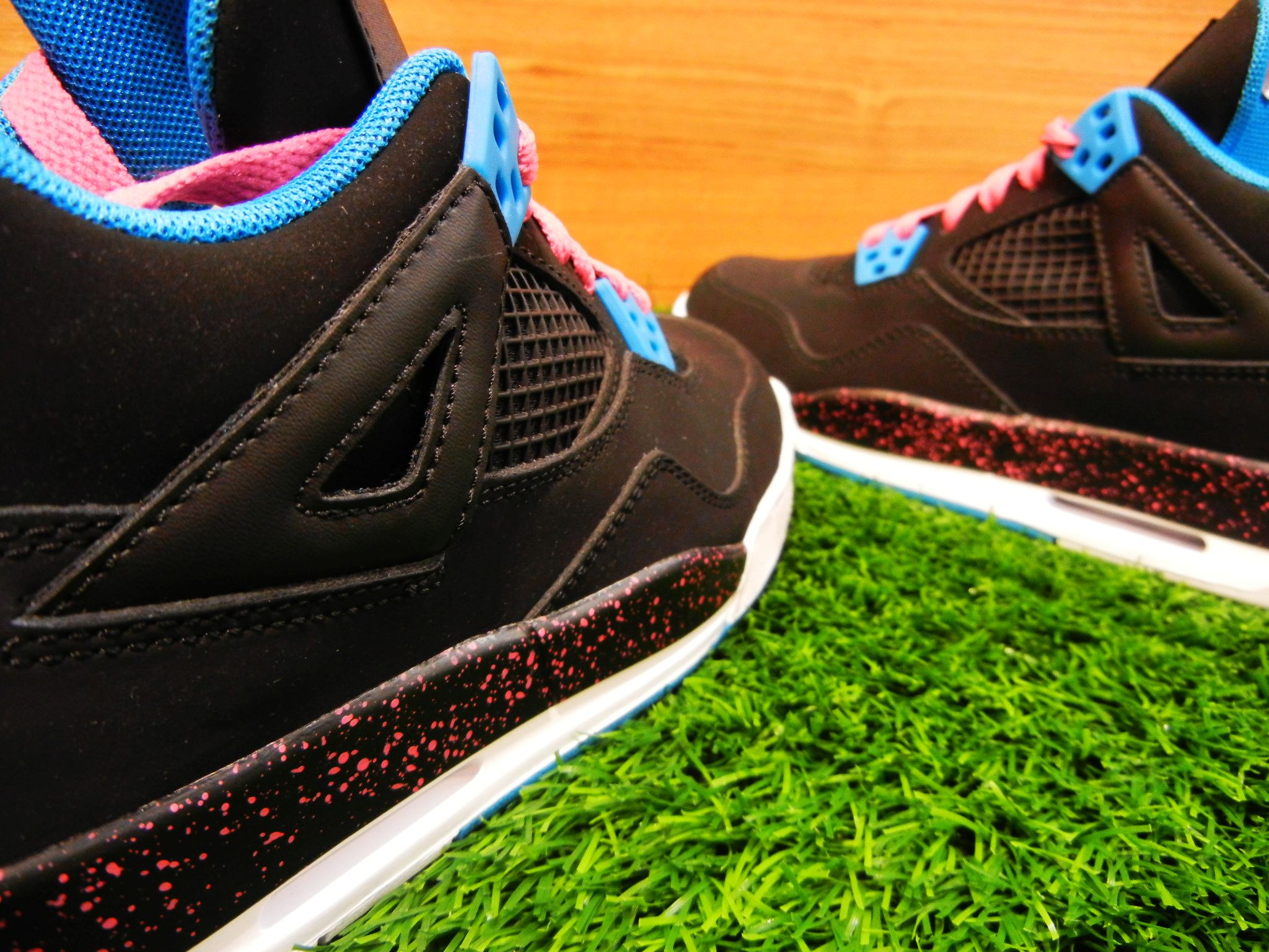 Dynamic Blue Pink Air Jordan Iv Gs 10