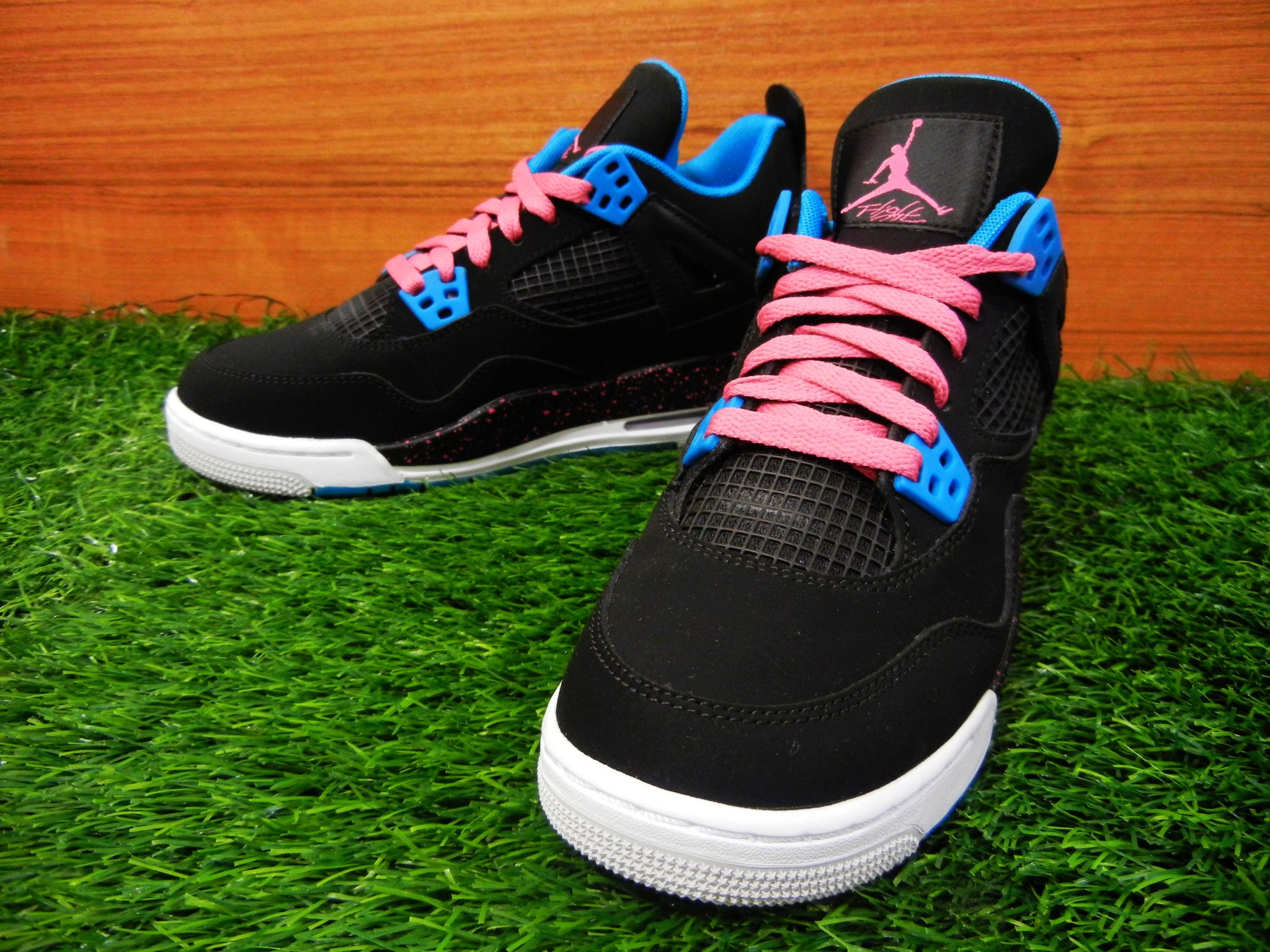 Dynamic Blue Pink Air Jordan Iv Gs 11
