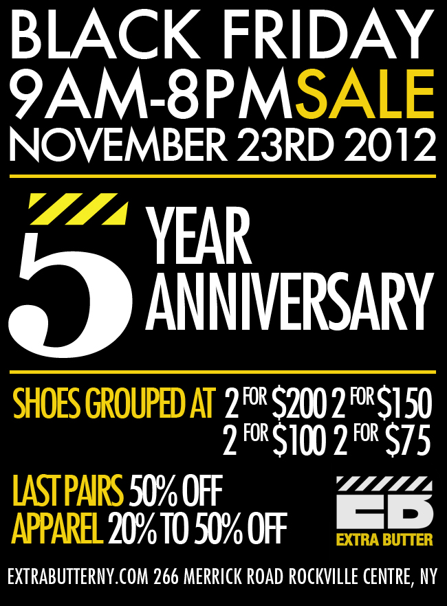 Extra Butter Black Friday 2012 Sale
