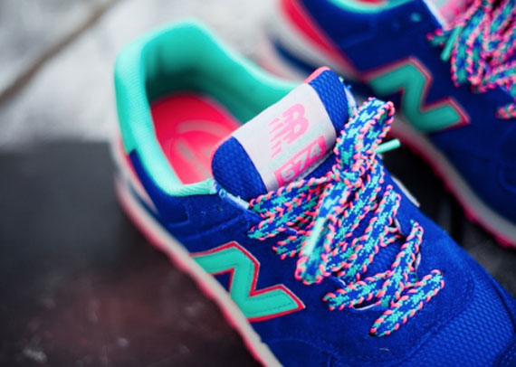 New Balance 574 – Blue – Pink – Teal