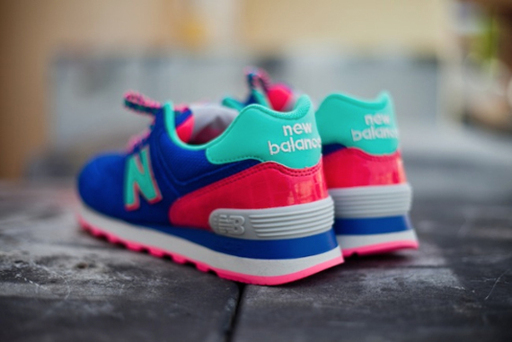 New Balance Wl574 Blue Pink Teal 21