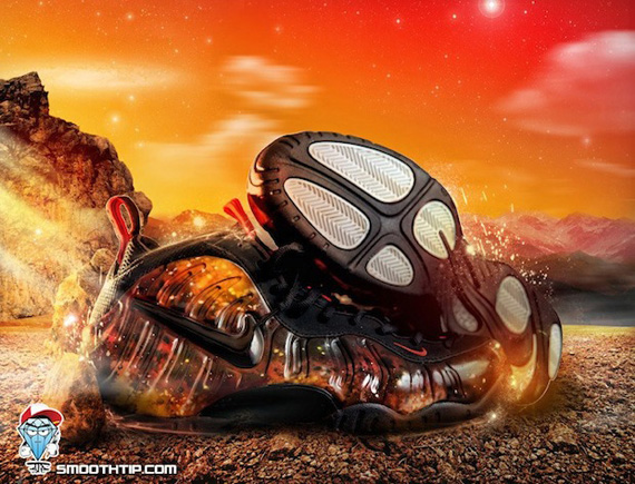 Nike Air Foamposite Pro Walking On Mars Customs 5